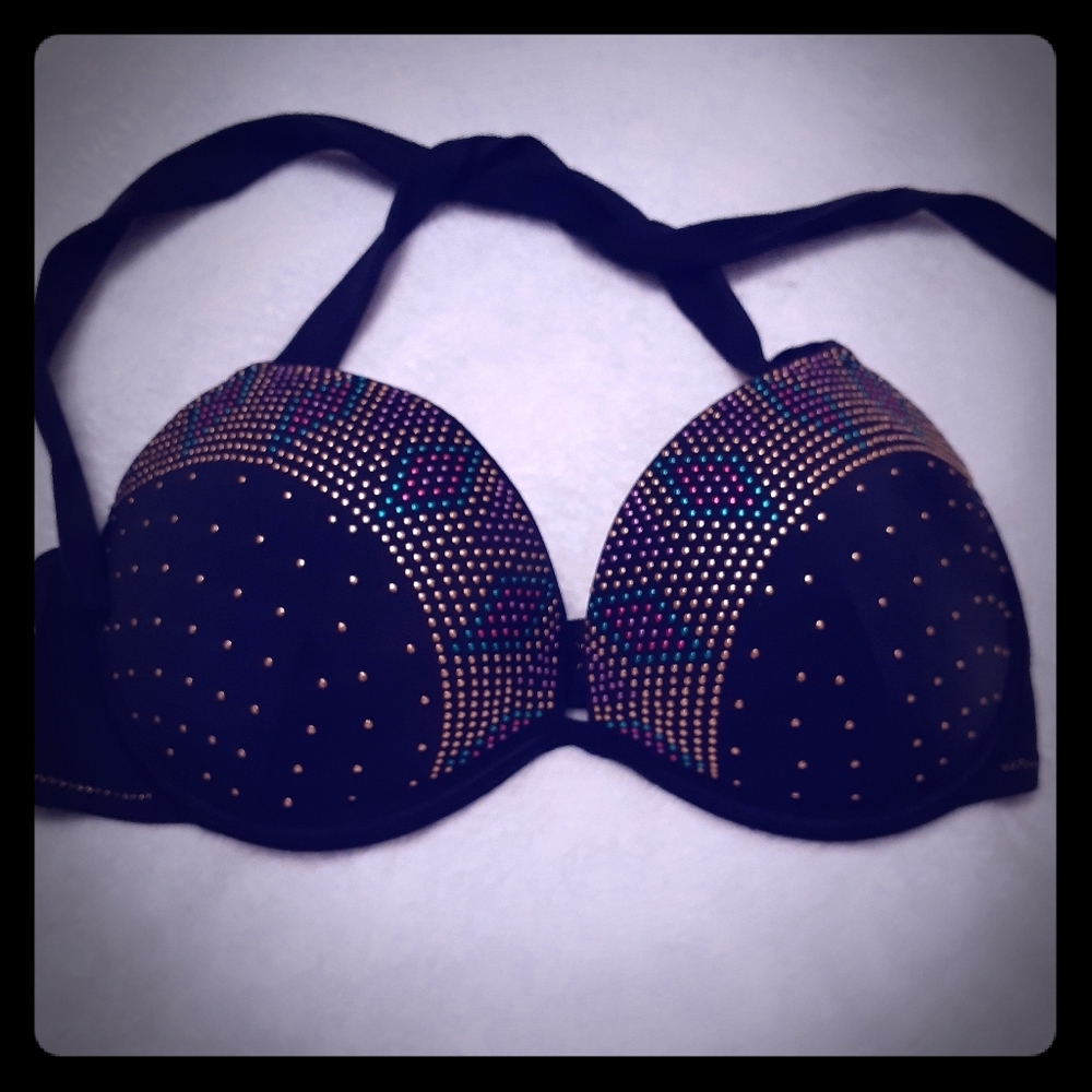 Target sz med/lg 34D #bikini top with gold detail.